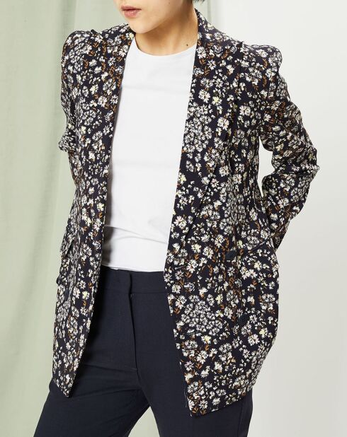 Veste Strenna imprimée bleu marine