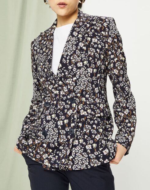 Veste Strenna imprimée bleu marine