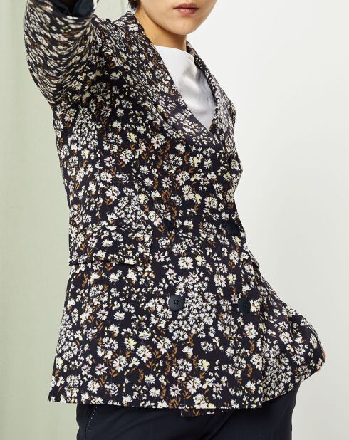 Veste Strenna imprimée bleu marine