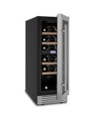 Wijnkelder met twee zones 17 ingebouwde zwarte flessen - 29,5x57,5x83 cm