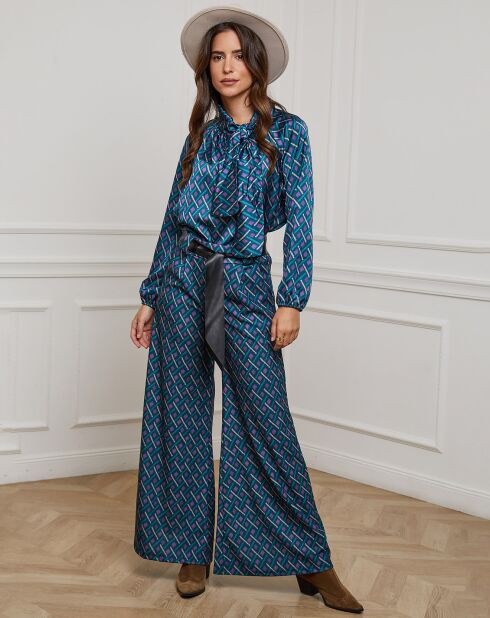 Pantalon Catherine pétrole