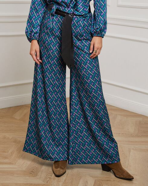 Pantalon Catherine pétrole