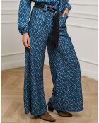 Pantalon Catherine pétrole