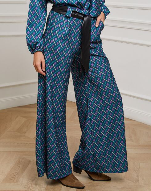 Pantalon Catherine pétrole