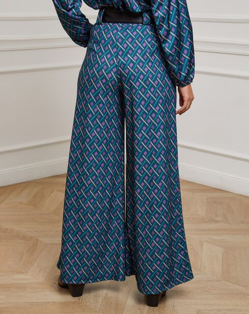 Pantalon Catherine pétrole