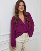 Chemise Camilla prune