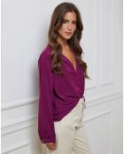 Chemise Camilla prune