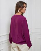 Chemise Camilla prune
