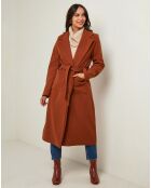 Cappotto in nasturzio color tabacco