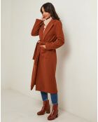 Cappotto in nasturzio color tabacco