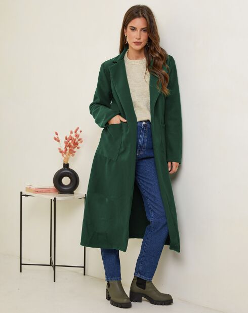 Manteau Capucine vert sapin