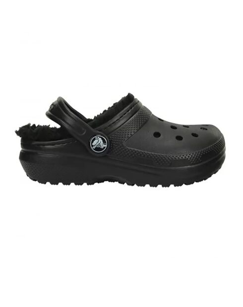 Klassische, schwarz gefütterte Holzschuhe