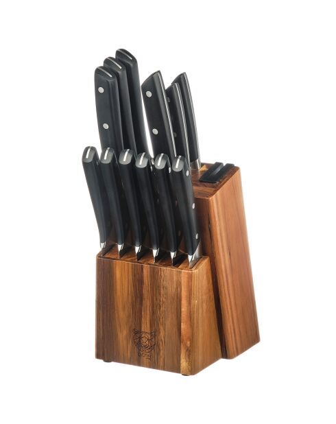 Erling Loviisa Block mit Küchenmessern und Steakmessern - 14 Stück