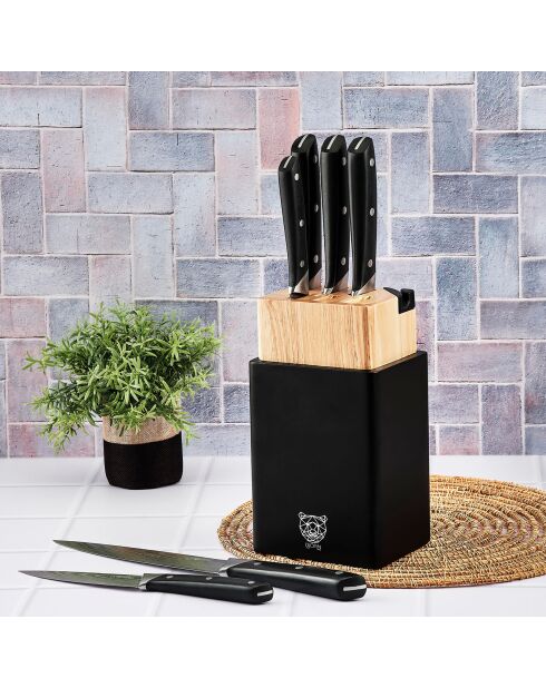 Bloque Erling Porvoo con cuchillos de cocina - 8 piezas