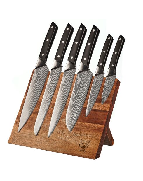 Bloc avec couteaux de cuisine Erling Vantaa - 7 pièces