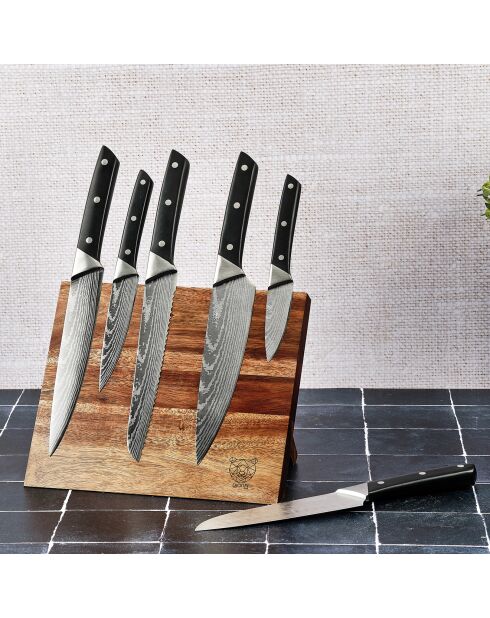 Bloque Erling Vantaa con cuchillos de cocina - 7 piezas