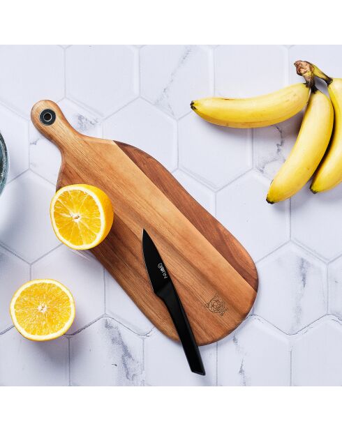 Freja Schneidebrett aus Akazienholz, lackiertes Holz - 41x16x1 cm