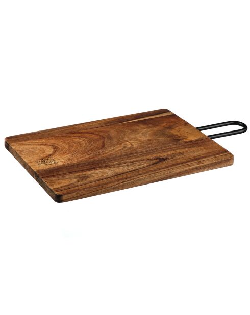 Planche à découper en bois d'acacia Stine bois vernis - 43x23x1 cm