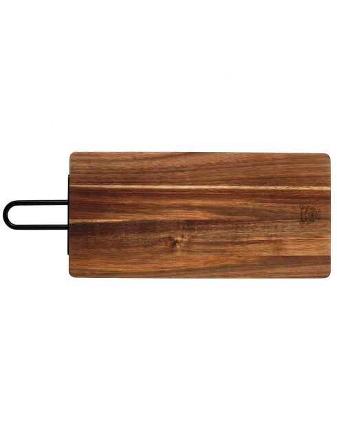 Planche à découper en bois d'acacia Stine bois vernis - 49x19x1 cm