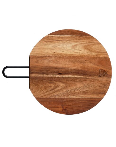 Planche à découper en bois d'acacia Stine bois vernis - 40x31x1 cm