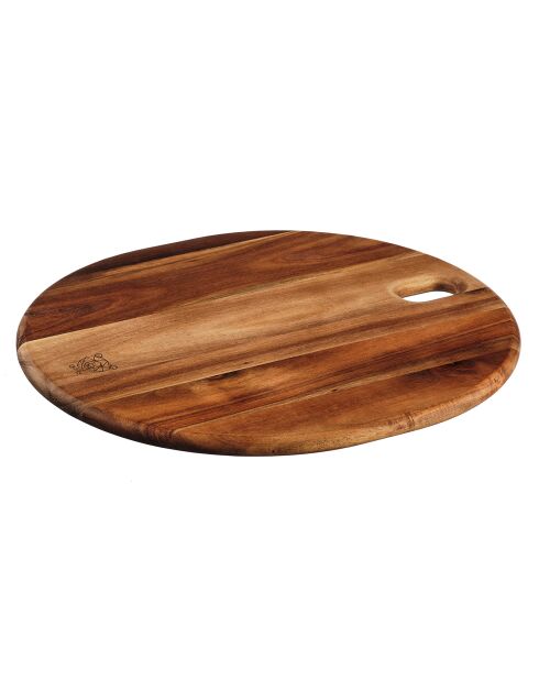 Planche à découper en bois d'acacia Elin bois vernis - 35x31x1 cm