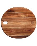 Planche à découper en bois d'acacia Elin bois vernis - 35x31x1 cm