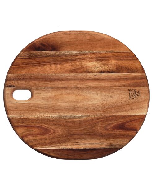 Planche à découper en bois d'acacia Elin bois vernis - 35x31x1 cm