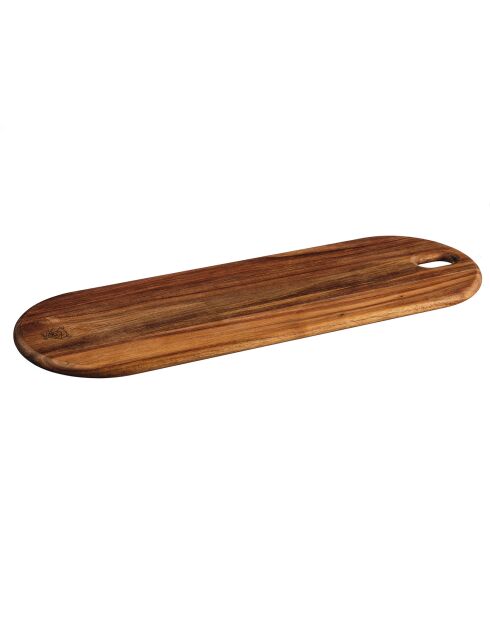 Planche à découper en bois d'acacia Elin bois vernis - 55x18x1 cm