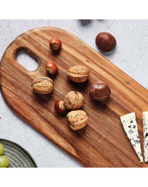 Tagliere in legno di acacia Elin legno verniciato - 55x18x1 cm