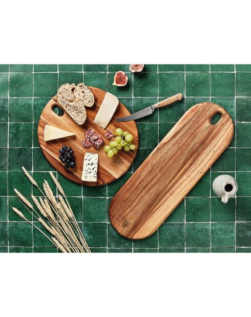 Tagliere in legno di acacia Elin legno verniciato - 55x18x1 cm