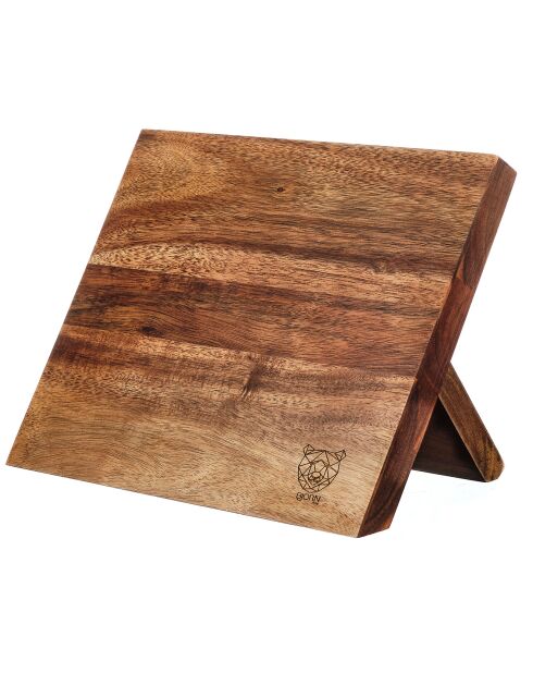 Bloque universal magnético para cuchillos Vantaa, madera barnizada, 2x29x23 cm