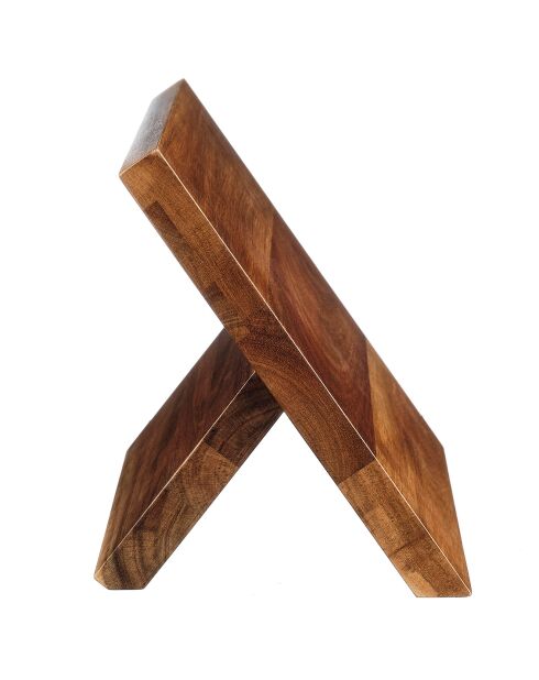 Bloque universal magnético para cuchillos Vantaa, madera barnizada, 2x29x23 cm