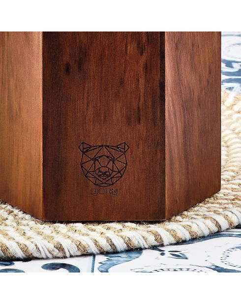 Imatra magnetischer Universal-Messerblock aus lackiertem Holz - 12x13x22 cm