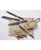 Bloc avec couteaux de cuisine Loki Imatra inox mat - 7 pièces