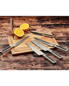 Bloc avec couteaux de cuisine Loki Imatra inox mat - 7 pièces