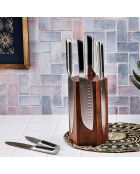 Bloc avec couteaux de cuisine Loki Imatra inox mat - 7 pièces