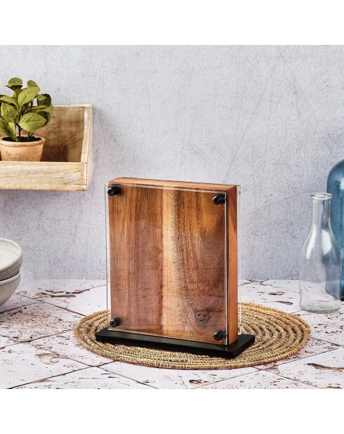 Bloc avec couteaux de cuisine Jakob Rauma bois mat - 7 pièces