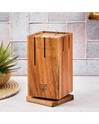 Bloc avec couteaux de cuisine Jakob Skagen bois mat - 7 pièces