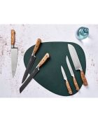 Bloc avec couteaux de cuisine Jakob Skagen bois mat - 7 pièces
