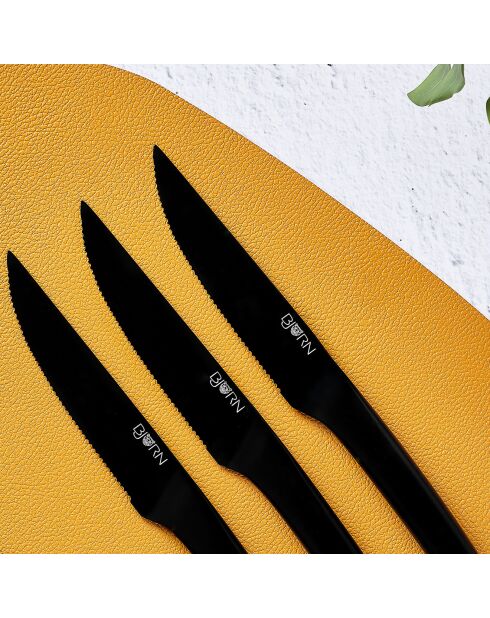 Jensen Loviisa Block mit Küchenmessern und Steakmessern - 14 Stück