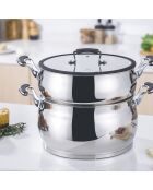 Couscoussier induction argenté - D.24 cm