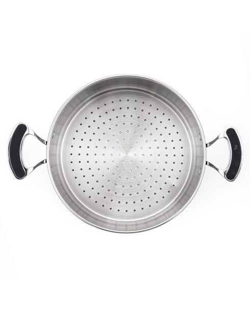 Coucoussier a induzione in argento - D.26 cm