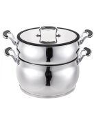 Couscoussier induction argenté - D.26 cm