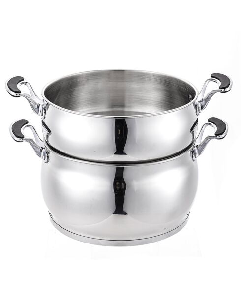 Coucoussier a induzione in argento - D.26 cm