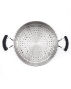 Couscoussier induction  argenté- D.28 cm