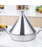 Tajine induction argentée - 30 cm