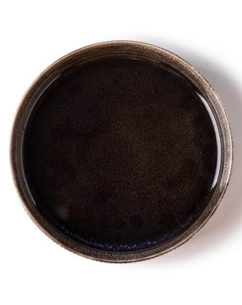 Set de vajilla marrón capuchino - 18 piezas