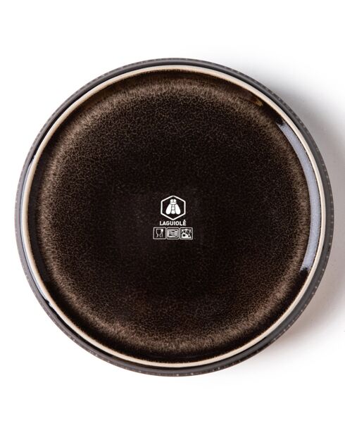 Set de vajilla marrón capuchino - 18 piezas