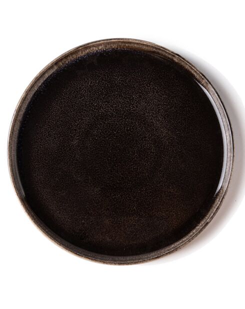 Set de vajilla marrón capuchino - 18 piezas