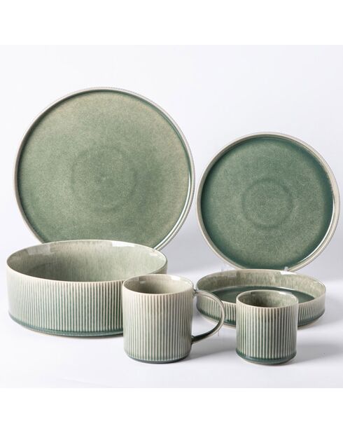 Service de table Jade vert - 18 pièces